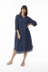 Linen Solid Dress Shirt Midi collar
