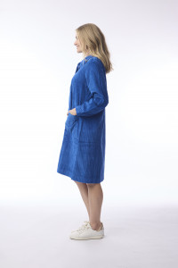 Cord Solid Dress Pockets