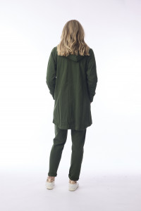 Terry Knit Sweat Shirt Hooded Long