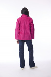 Cord Solid Shirt Jacket