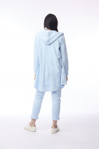 Terry Knit Sweat Shirt Hooded Long