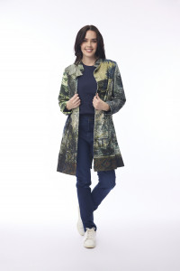Digital Mid Length Coat