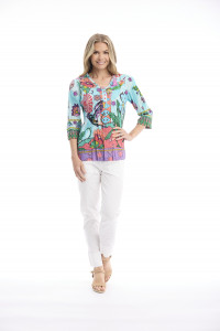 Provence Top Frill Neckline