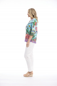 Provence Top Frill Neckline