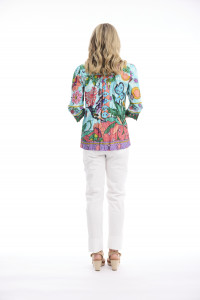 Provence Top Frill Neckline