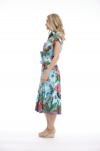 Provence Dress COLLAR Tie Waist