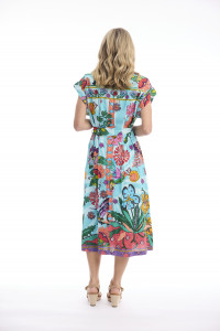 Provence Dress COLLAR Tie Waist