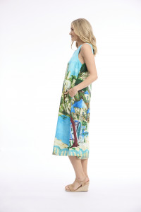 Tulum Dress Midi Sleeveless