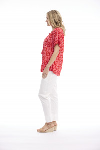 Mougins Top Frill Neckline