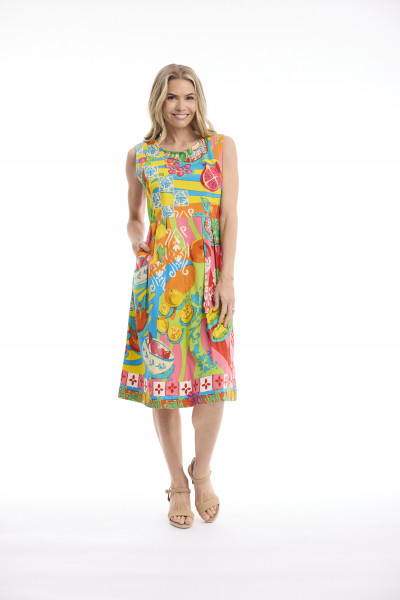 Mougins Dress Sleeveless Pleated