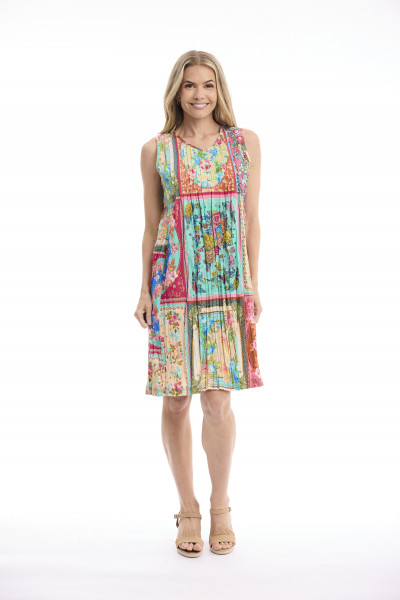 Foulard Fleurs Dress Easy Fit Sleeveless