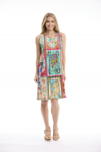 Foulard Fleurs Dress Easy Fit Sleeveless