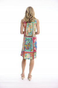 Foulard Fleurs Dress Easy Fit Sleeveless