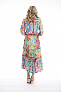 Foulard Fleurs Dress Collar Layers