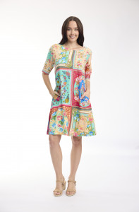 Foulard Fleurs Dress Contemporary