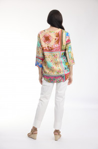 Foulard Fleurs Top Pleated