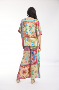 Foulard Fleurs Top Oversize