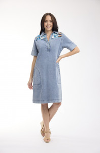 Nanjing Dress Denim Patch