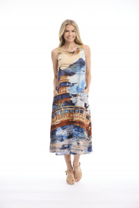 Nanjing Dress Midi Sleeveless