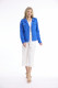 Linen Blend Jacket Fringe