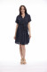 Linen Blend Dress Collar Buttonthrough