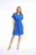 Linen Blend Dress Collar Buttonthrough