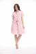 Linen Blend Dress Collar Buttonthrough