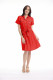 Linen Blend Dress Collar Buttonthrough