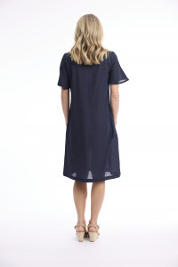 Linen Blend Dress Shift