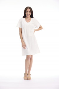 Linen Blend Dress Shift