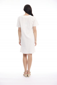 Linen Blend Dress Shift