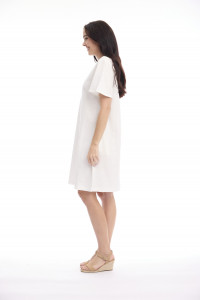 Linen Blend Dress Shift
