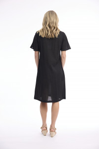 Linen Blend Dress Shift