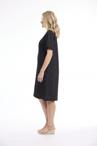 Linen Blend Dress Shift