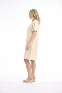 Linen Blend Dress Shift