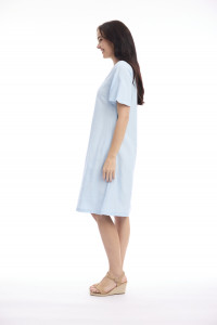 Linen Blend Dress Shift