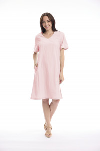 Linen Blend Dress Shift