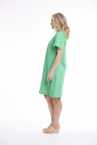 Linen Blend Dress Shift