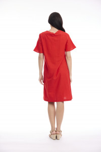 Linen Blend Dress Shift