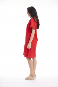 Linen Blend Dress Shift