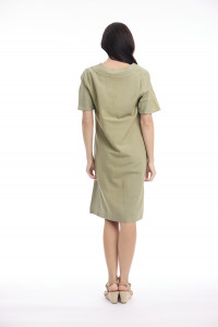 Linen Blend Dress Shift