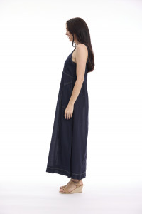 Linen Blend Dress Strappy