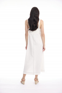 Linen Blend Dress Strappy