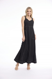 Linen Blend Dress Strappy