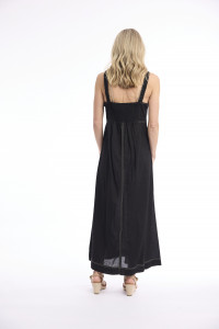 Linen Blend Dress Strappy