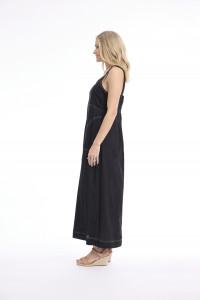 Linen Blend Dress Strappy