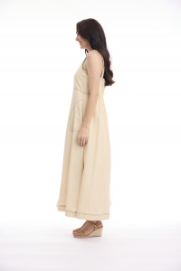 Linen Blend Dress Strappy