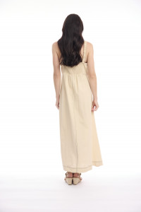 Linen Blend Dress Strappy