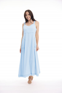 Linen Blend Dress Strappy