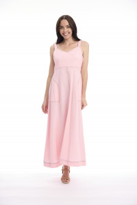 Linen Blend Dress Strappy
